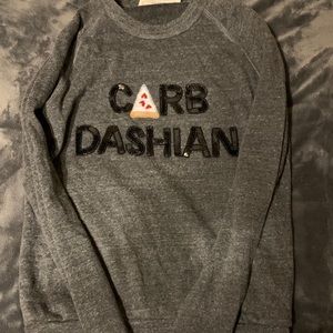 Bow and drape sweatshirt